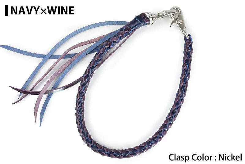 サムライクラフト ウォレットチェーン ダイヤ編み バイカラー 6本編み ルガトショルダー