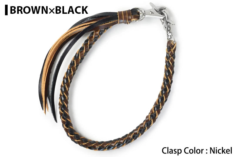 サムライクラフト ウォレットチェーン ダイヤ編み バイカラー 6本編み ルガトショルダー