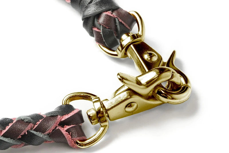 サムライクラフト ウォレットチェーン ダイヤ編み バイカラー 6本編み ルガトショルダー