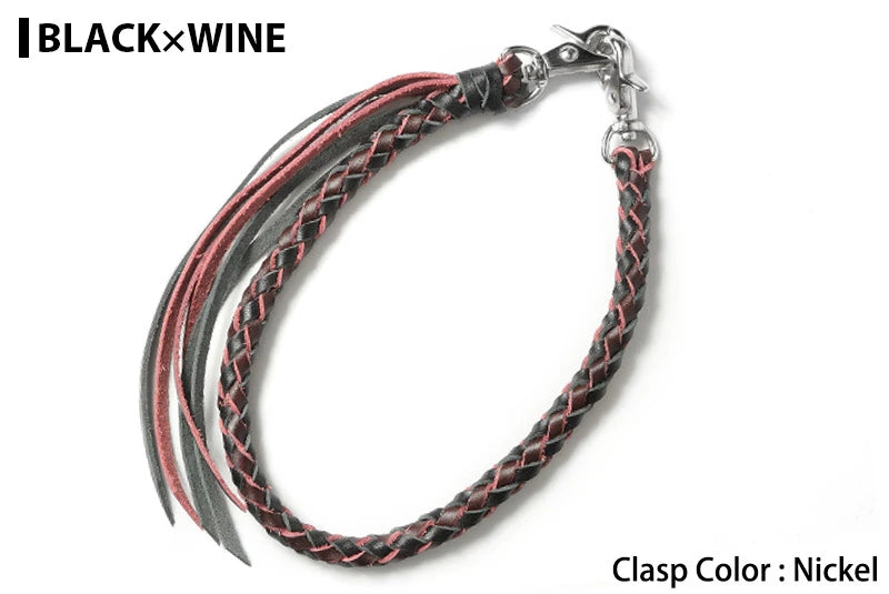 サムライクラフト ウォレットチェーン ダイヤ編み バイカラー 6本編み ルガトショルダー