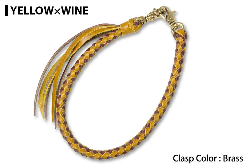 サムライクラフト ウォレットチェーン ダイヤ編み バイカラー 6本編み ルガトショルダー