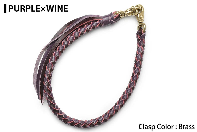 サムライクラフト ウォレットチェーン ダイヤ編み バイカラー 6本編み ルガトショルダー