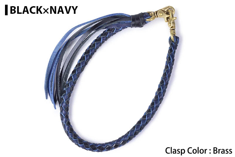 サムライクラフト ウォレットチェーン ダイヤ編み バイカラー 6本編み ルガトショルダー