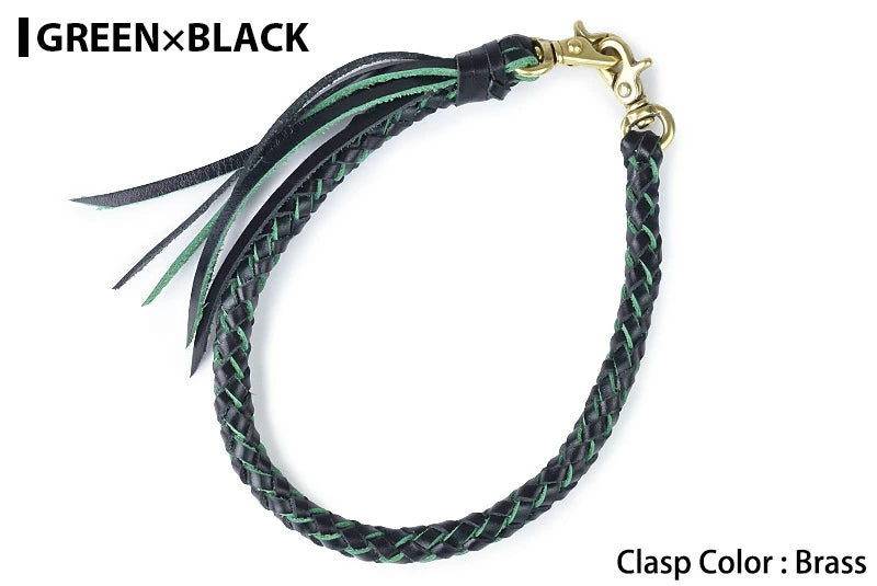 サムライクラフト ウォレットチェーン ダイヤ編み バイカラー 6本編み ルガトショルダー