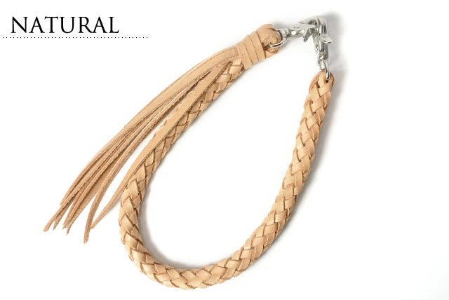 サムライクラフト ウォレットチェーン 8本編み サドルレザー オイルレザー