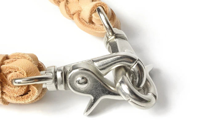 サムライクラフト ウォレットチェーン 8本編み サドルレザー オイルレザー