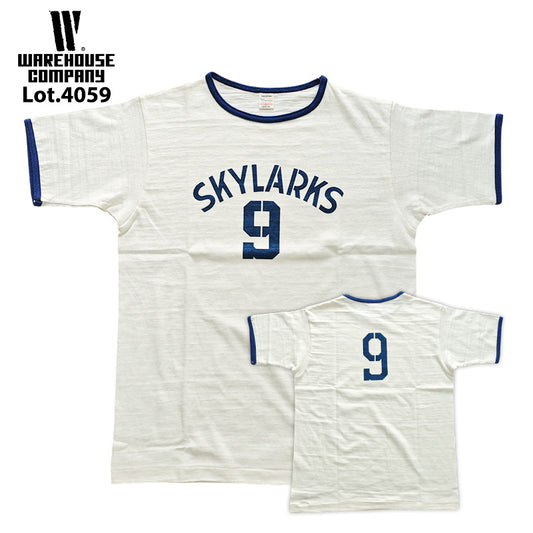 WAREHOUSE ウエアハウス Lot 4059 半袖リンガーT SKYLARKS 半袖 Tシャツ