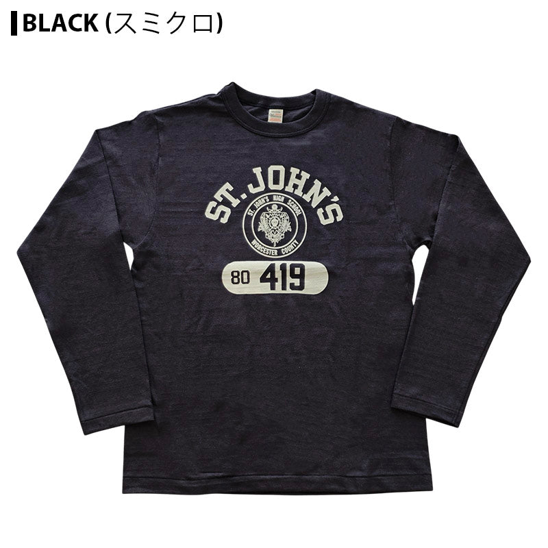 WAREHOUSE ウエアハウス Lot 5906 ST JAN'S 長袖 プリント Tシャツ