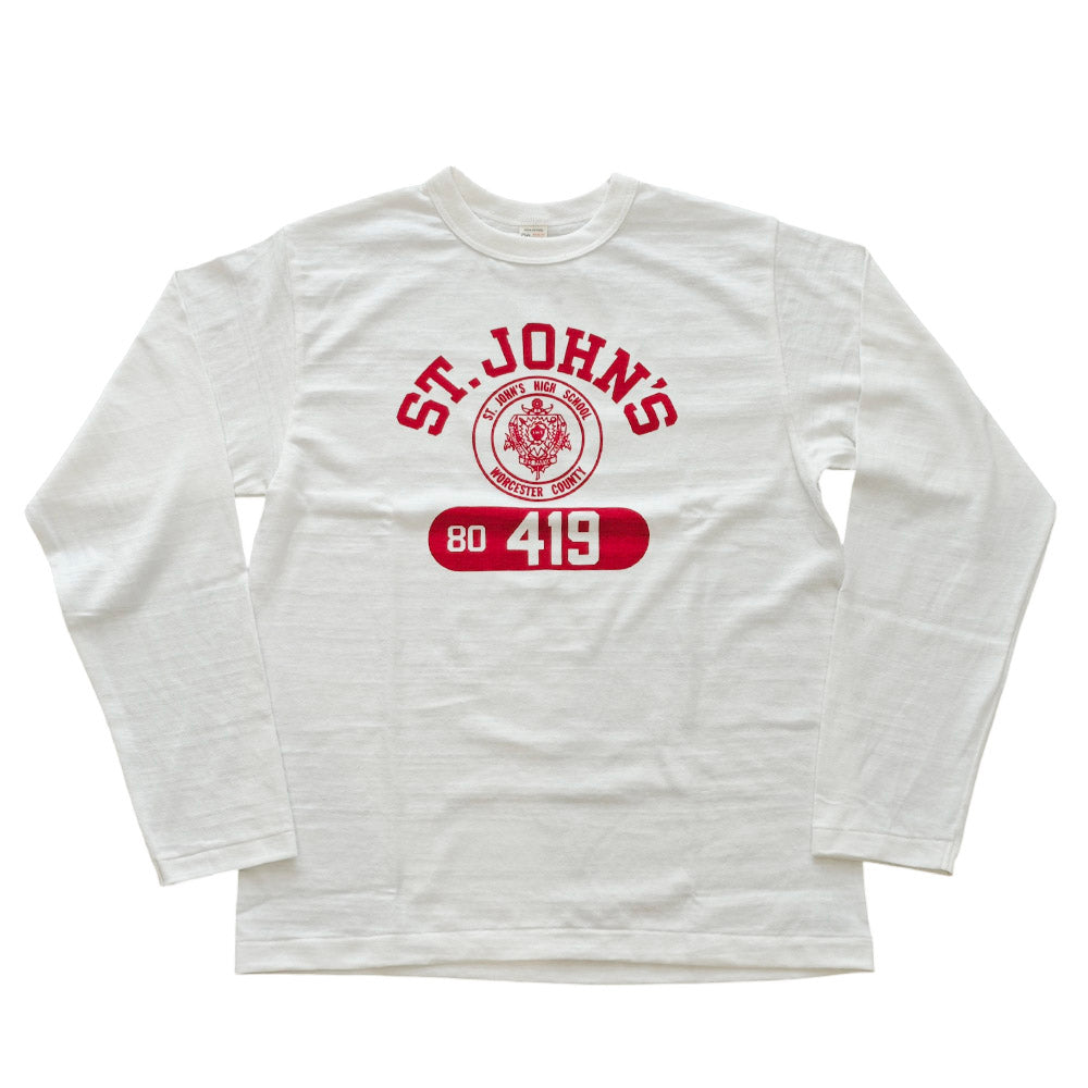 WAREHOUSE ウエアハウス Lot 5906 ST JAN'S 長袖 プリント Tシャツ