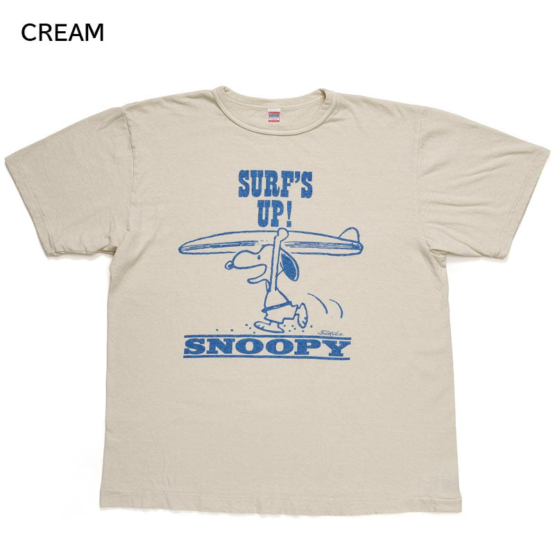 WAREHOUSE ウエアハウス PEANUTS YP126S-1 SURF'S UP 半袖 プリント Tシャツ