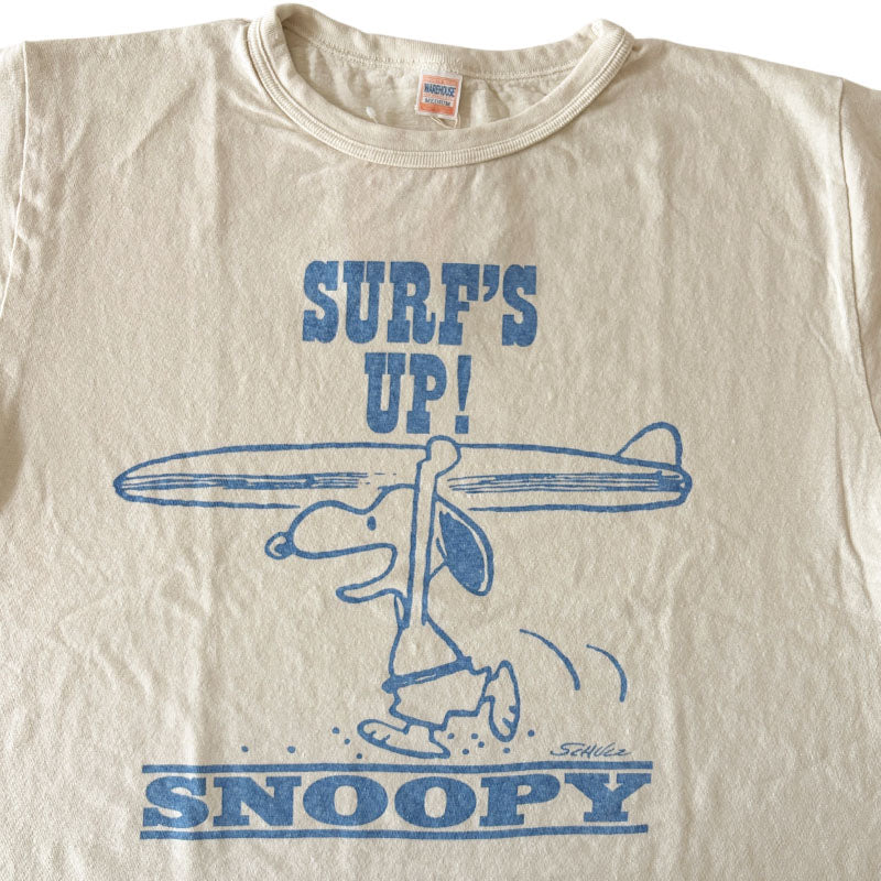 WAREHOUSE ウエアハウス PEANUTS YP126S-1 SURF'S UP 半袖 プリント Tシャツ