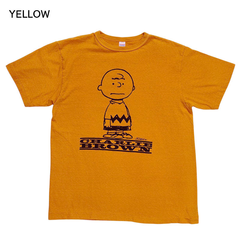 WAREHOUSE ウエアハウス PEANUTS YP126S-2 「CHARLIE 」半袖 スヌーピー プリント Tシャツ