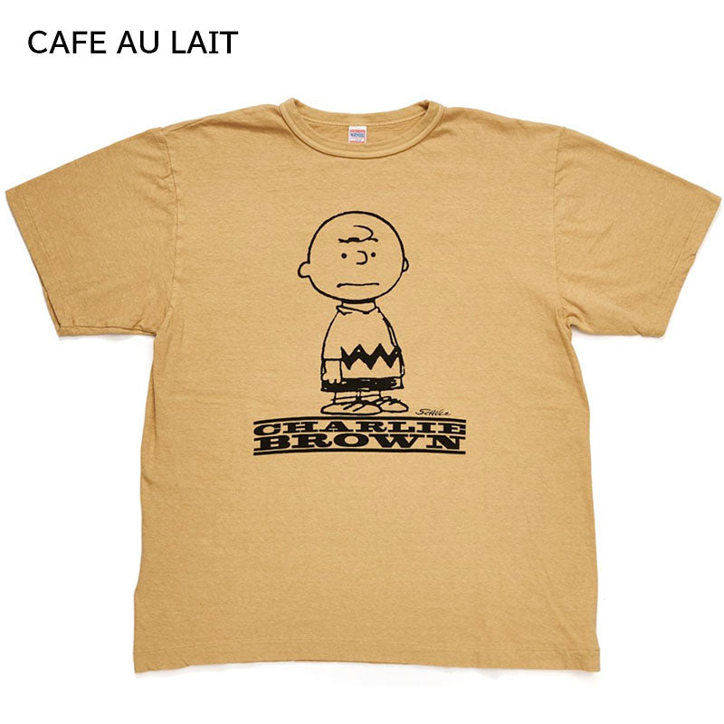 WAREHOUSE ウエアハウス PEANUTS YP126S-2 「CHARLIE 」半袖 スヌーピー プリント Tシャツ