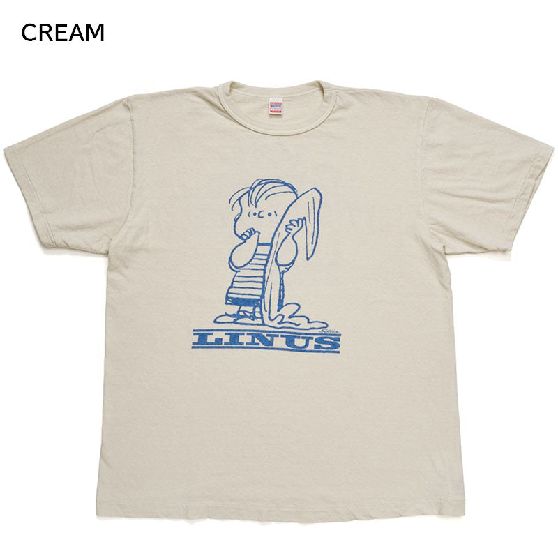 WAREHOUSE ウエアハウス PEANUTS YP126S-4 「LINUS 」半袖 スヌーピー プリント Tシャツ
