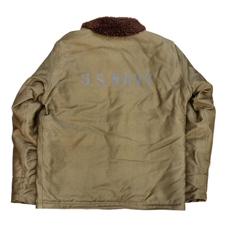 WAREHOUSE ウエアハウス Lot 2181 N-1 NAF1168「USS ROCK 」U.S.NAVY プリント有 デッキジャケット