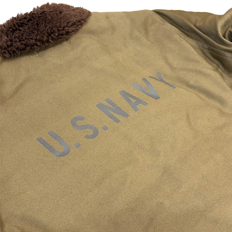 WAREHOUSE ウエアハウス Lot 2181 N-1 NAF1168「USS ROCK 」U.S.NAVY プリント有 デッキジャケット