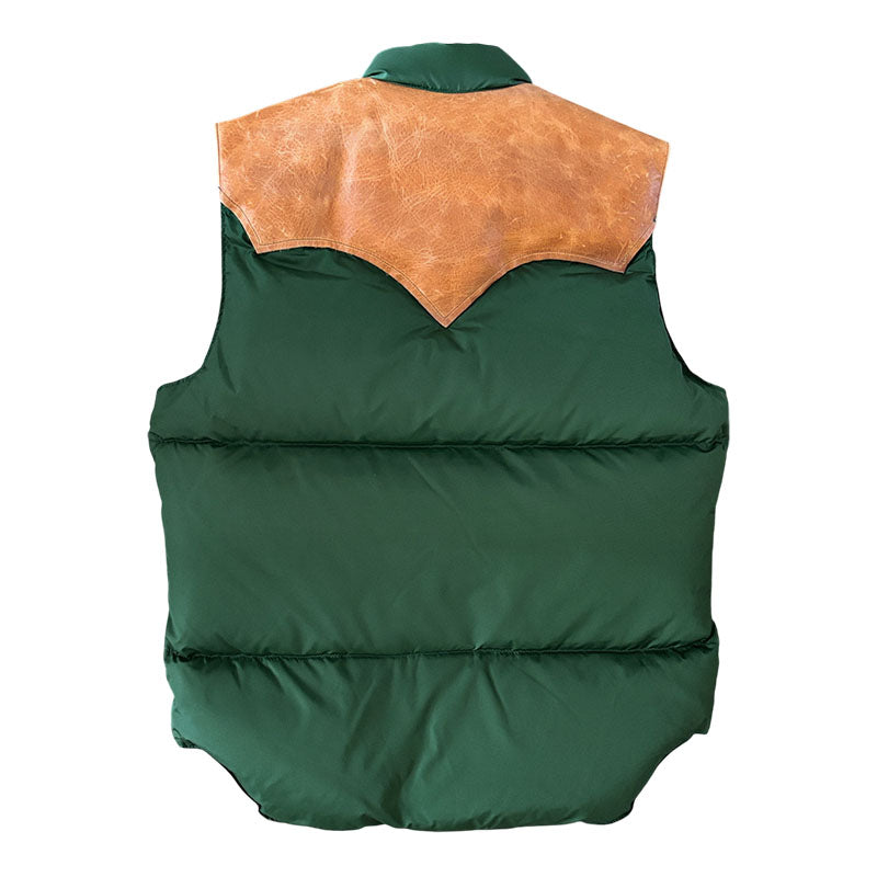 ウエアハウス 2234 ダウンベスト タフタナイロン ボトルグリーン