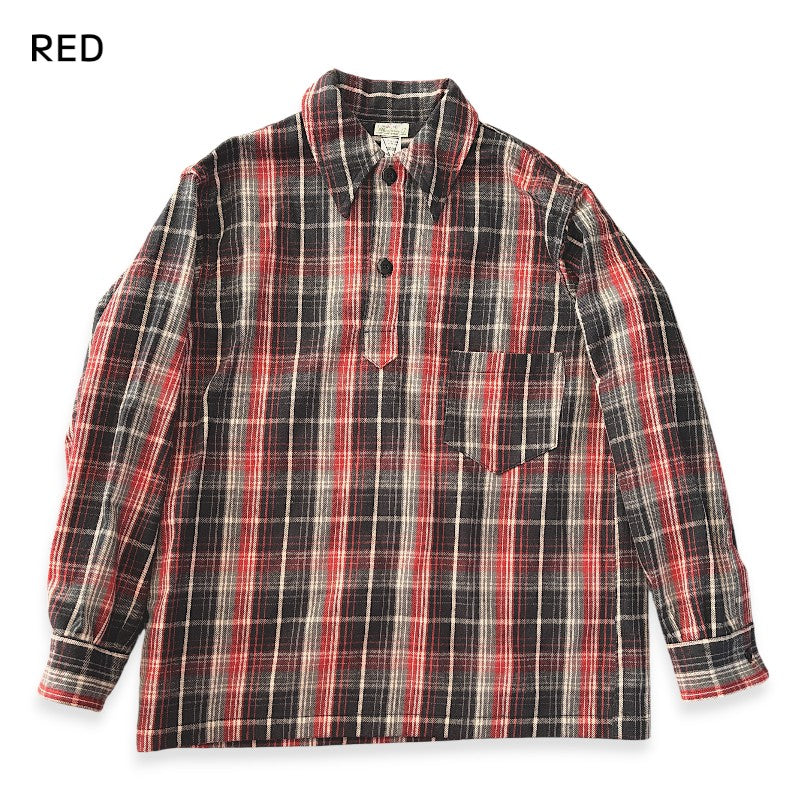 ウエアハウス Lot 3063 1930'S WPA ONE POCKET PULLOVER SHIRTS  ネル（チェック）