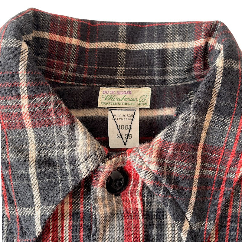 ウエアハウス Lot 3063 1930'S WPA ONE POCKET PULLOVER SHIRTS ネル