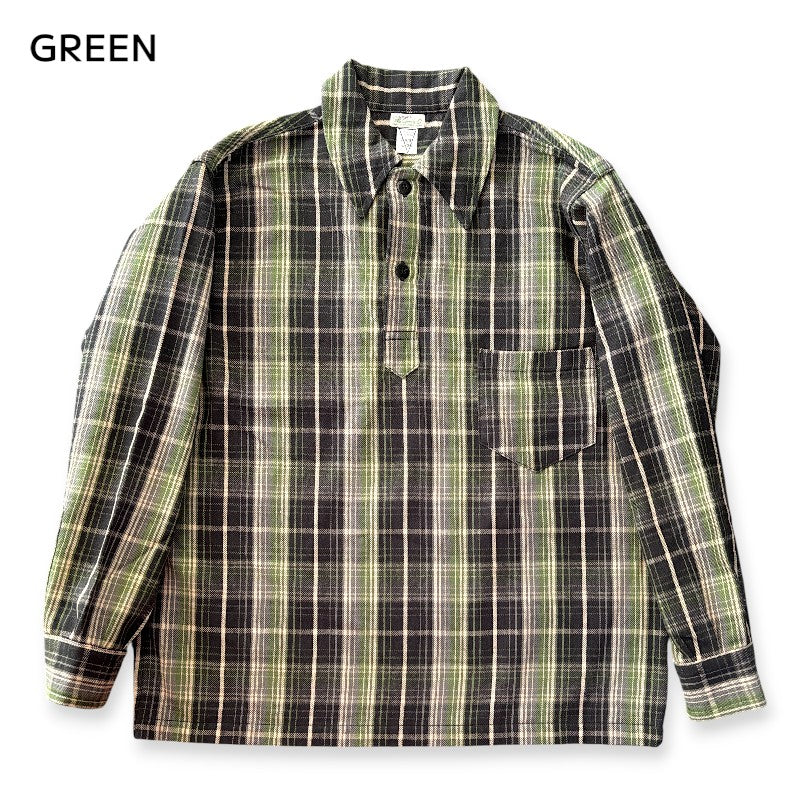 ウエアハウス Lot 3063 1930'S WPA ONE POCKET PULLOVER SHIRTS  ネル（チェック）