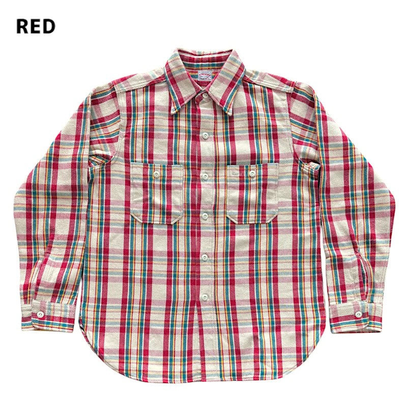 【WAREHOUSE】ウエアハウス Lot 3104  B柄 ONE WASH ネルシャツ フランネルシャツ