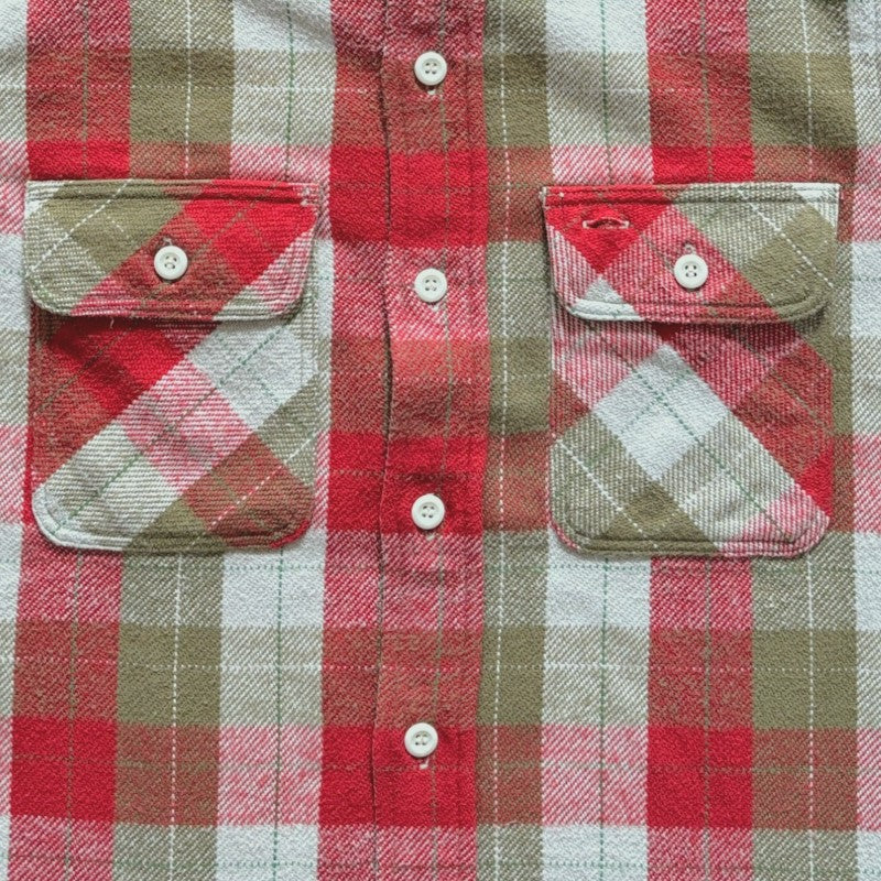【WAREHOUSE】 ウエアハウス Lot 3104  E柄 ONE WASH ネルシャツ フランネルシャツ