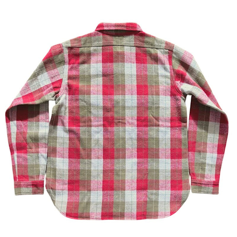 【WAREHOUSE】 ウエアハウス Lot 3104  E柄 ONE WASH ネルシャツ フランネルシャツ