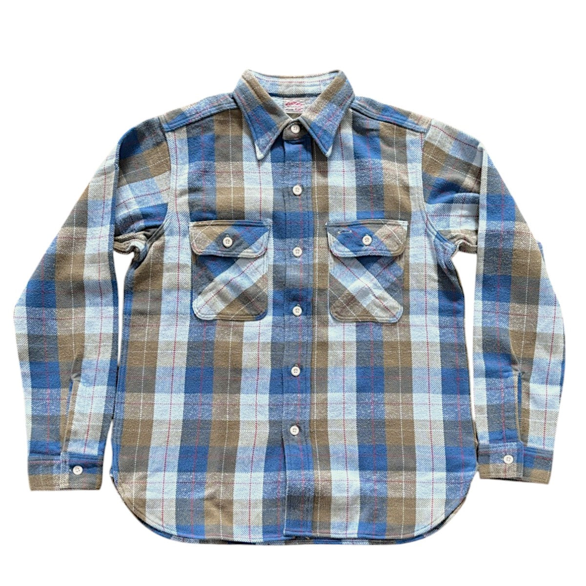 【WAREHOUSE】 ウエアハウス Lot 3104  E柄 ONE WASH ネルシャツ フランネルシャツ