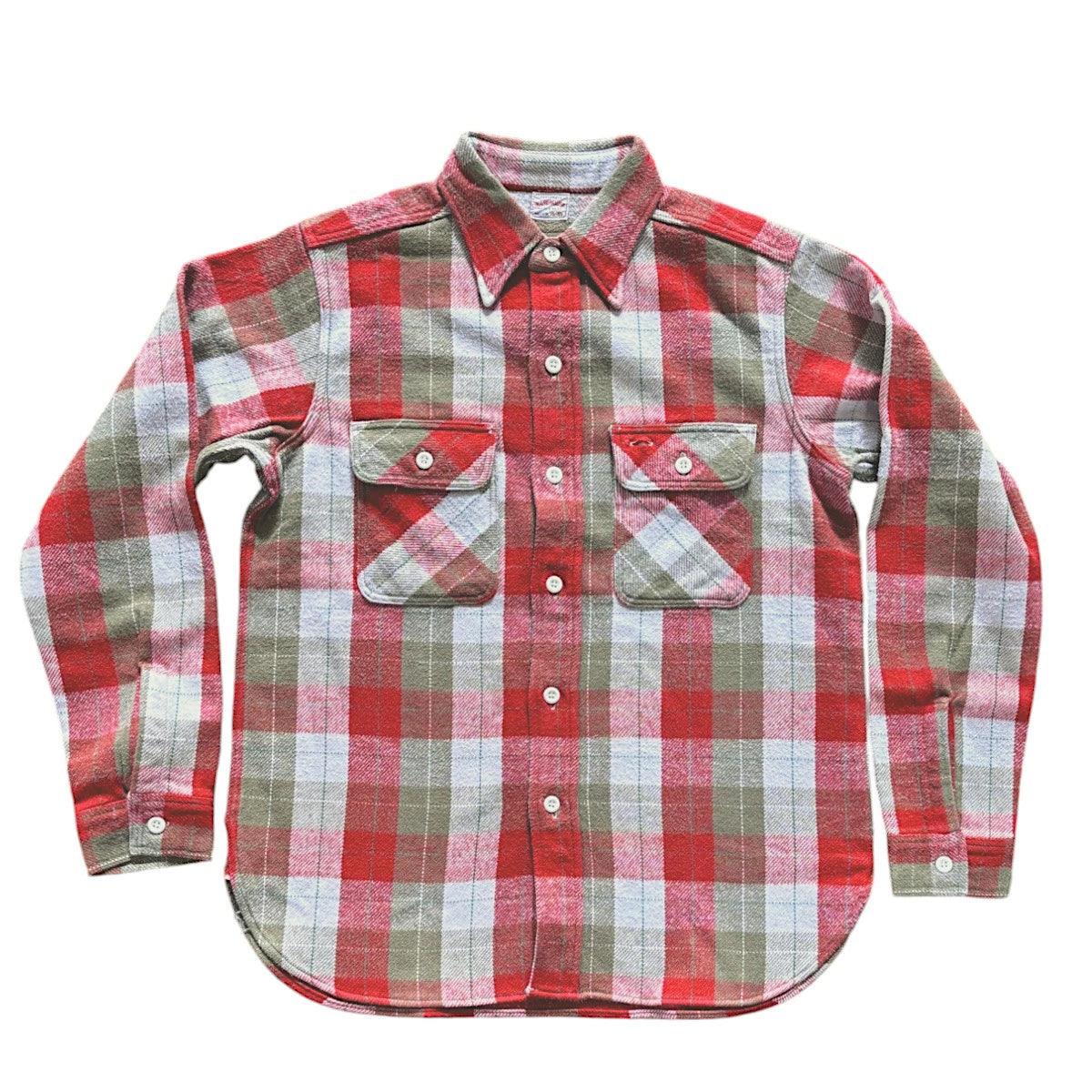 【WAREHOUSE】 ウエアハウス Lot 3104  E柄 ONE WASH ネルシャツ フランネルシャツ