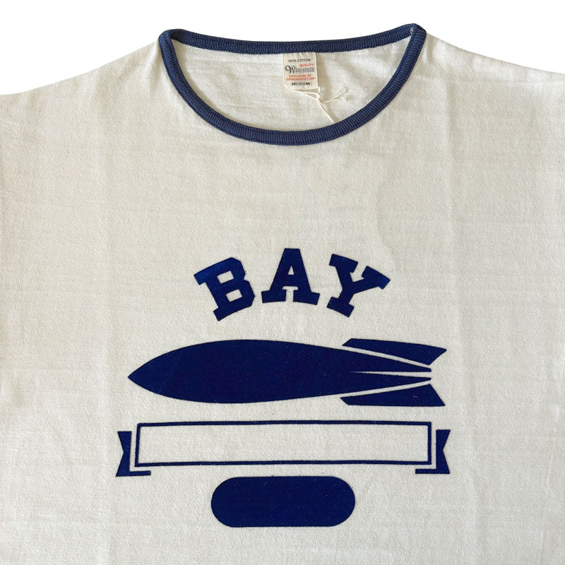 WAREHOUSE ウエアハウス Lot 4059 半袖リンガーT BAY 半袖 コットン Tシャツ
