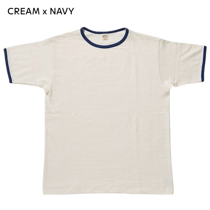 WAREHOUSE ウエアハウス Lot 4059 半袖リンガーT 無地 半袖 コットン Tシャツ