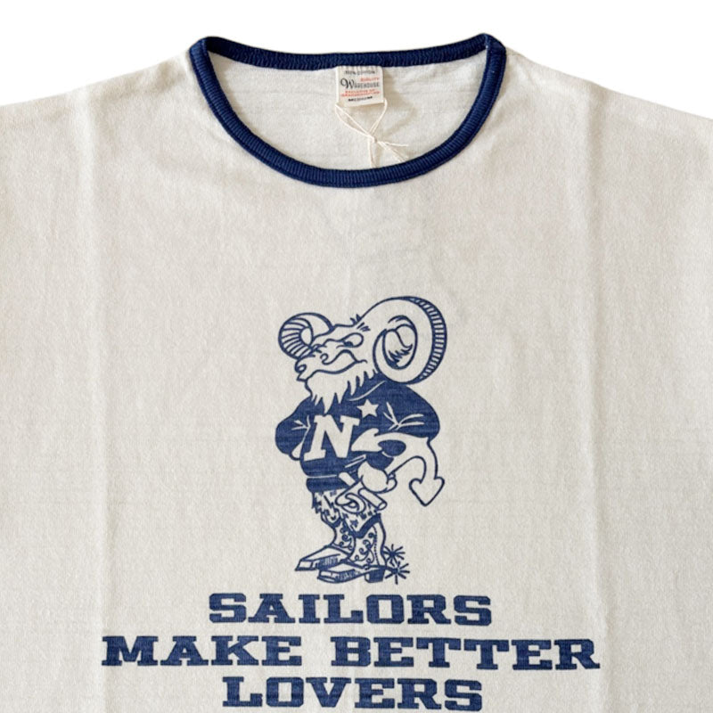 WAREHOUSE ウエアハウス Lot 4059 半袖リンガーT SAILORS 半袖 コットン Tシャツ