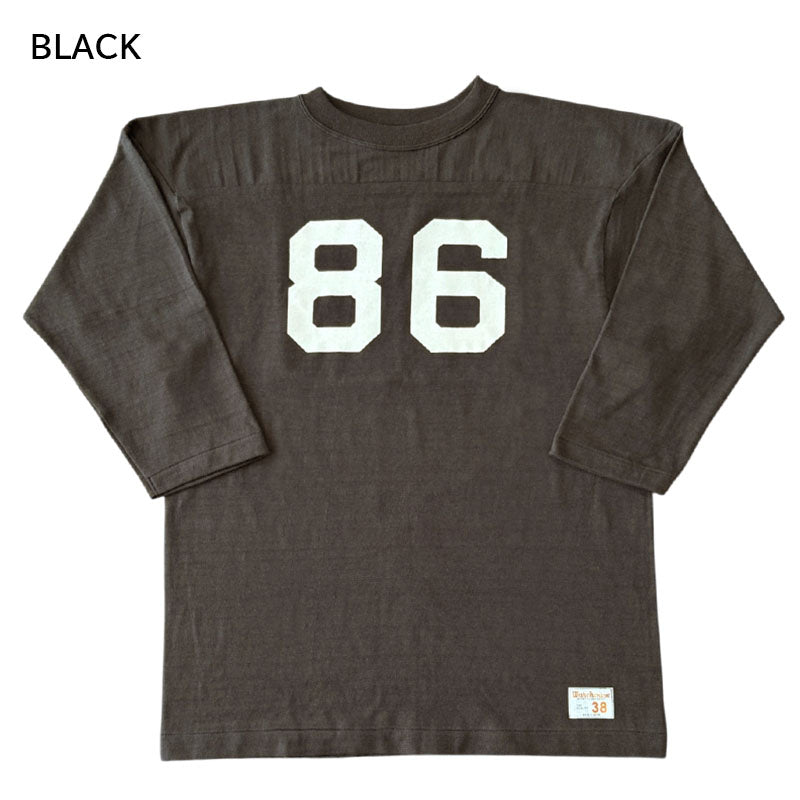 Warehouse ウェアハウス フットボールTシャツ （7分袖）カーキ ウエアハウス WAREHOUSE 7分袖 フットボールT Lot 4063 NO.70 プリント