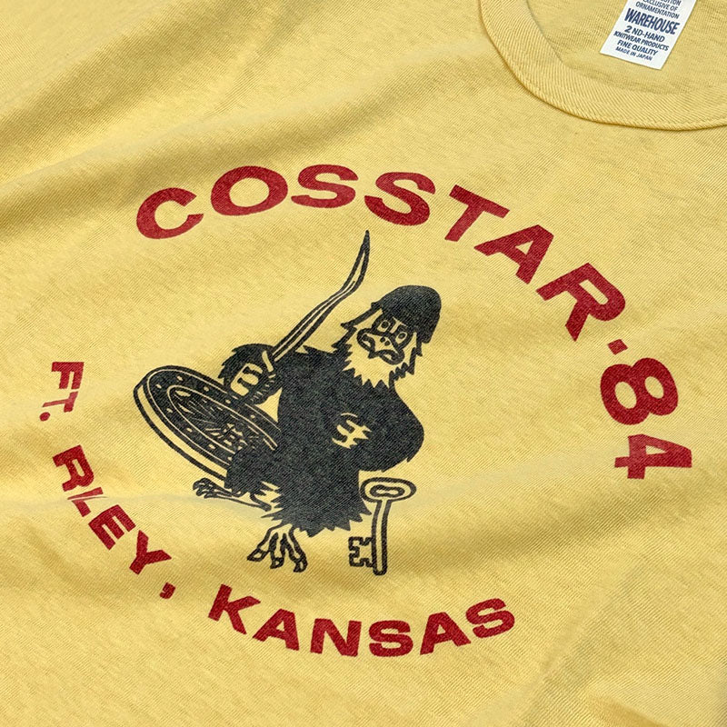 WAREHOUSE ウエアハウス 2ND HAND Lot 4064 CROSSTAR-84 半袖 プリント Tシャツ