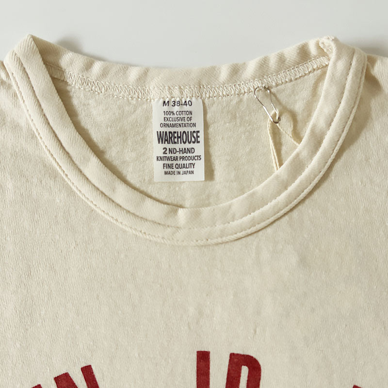 WAREHOUSE ウエアハウス 2ND HAND Lot 4064 ERWIN JR.HIGH 半袖 プリント Tシャツ