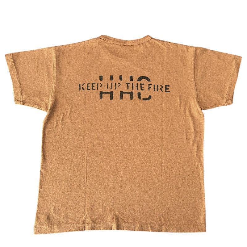 WAREHOUSE ウエアハウス 2ND HAND Lot 4064 KEEP UP THE  FIRE 半袖 プリント Tシャツ