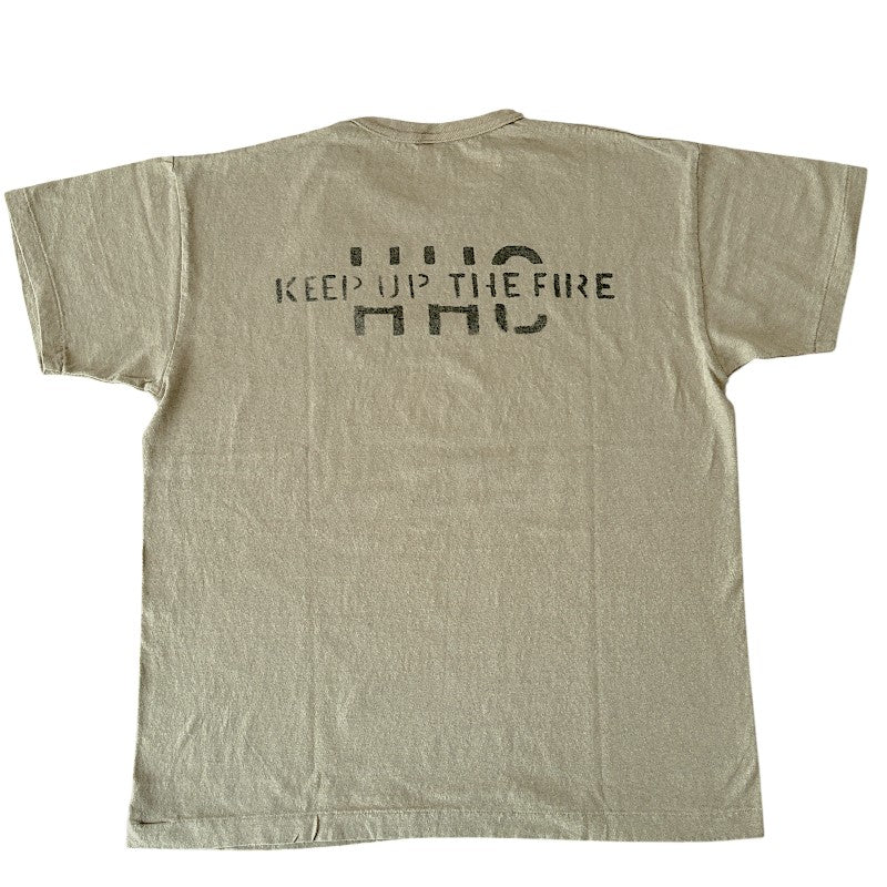 WAREHOUSE ウエアハウス 2ND HAND Lot 4064 KEEP UP THE  FIRE 半袖 プリント Tシャツ