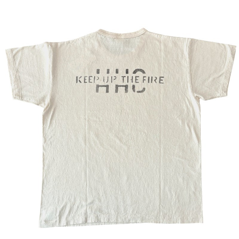 WAREHOUSE ウエアハウス 2ND HAND Lot 4064 KEEP UP THE  FIRE 半袖 プリント Tシャツ