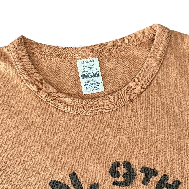 WAREHOUSE ウエアハウス 2ND HAND Lot 4064 KEEP UP THE  FIRE 半袖 プリント Tシャツ