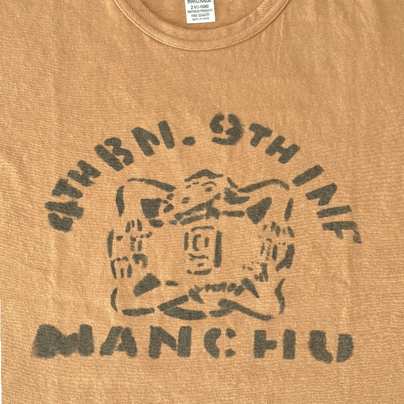 WAREHOUSE ウエアハウス 2ND HAND Lot 4064 KEEP UP THE  FIRE 半袖 プリント Tシャツ