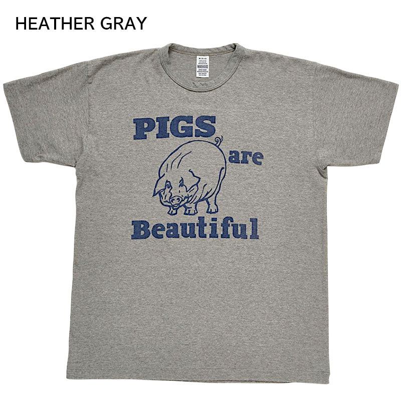 WAREHOUSE ウエアハウス 2ND HAND Lot 4064 PIGS ARE BEAUTIFUL 半袖 Tシャツ