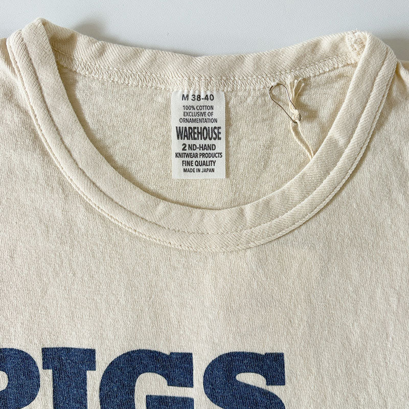 WAREHOUSE ウエアハウス 2ND HAND Lot 4064 PIGS ARE BEAUTIFUL 半袖 Tシャツ