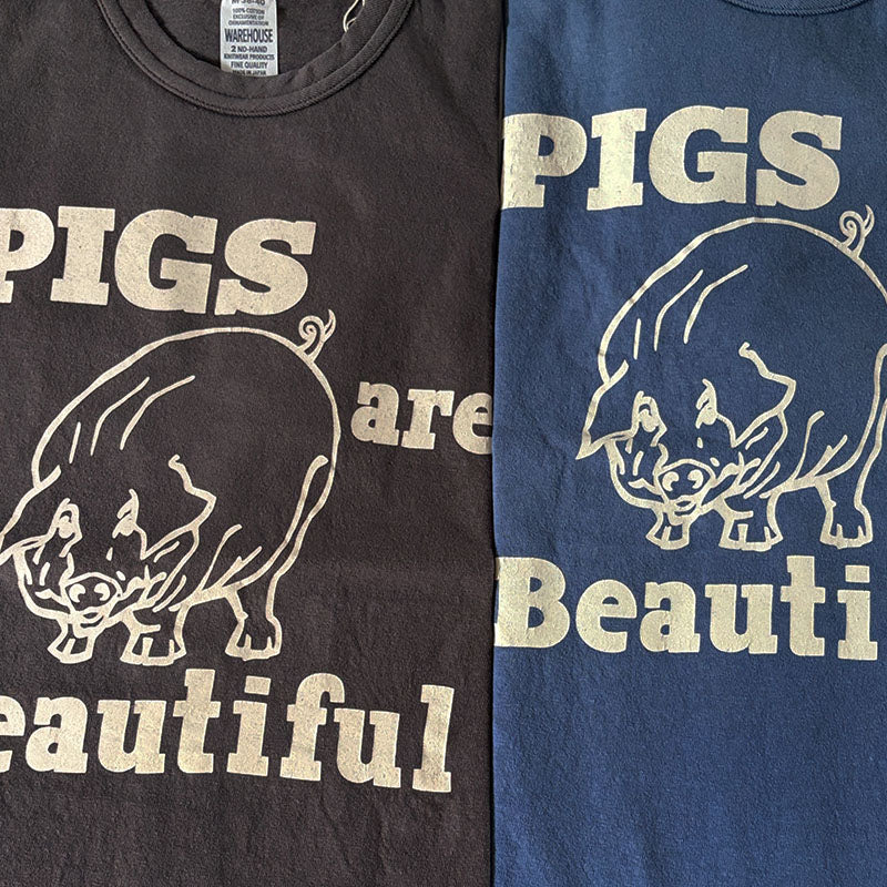 WAREHOUSE ウエアハウス 2ND HAND Lot 4064 PIGS ARE BEAUTIFUL 半袖 Tシャツ