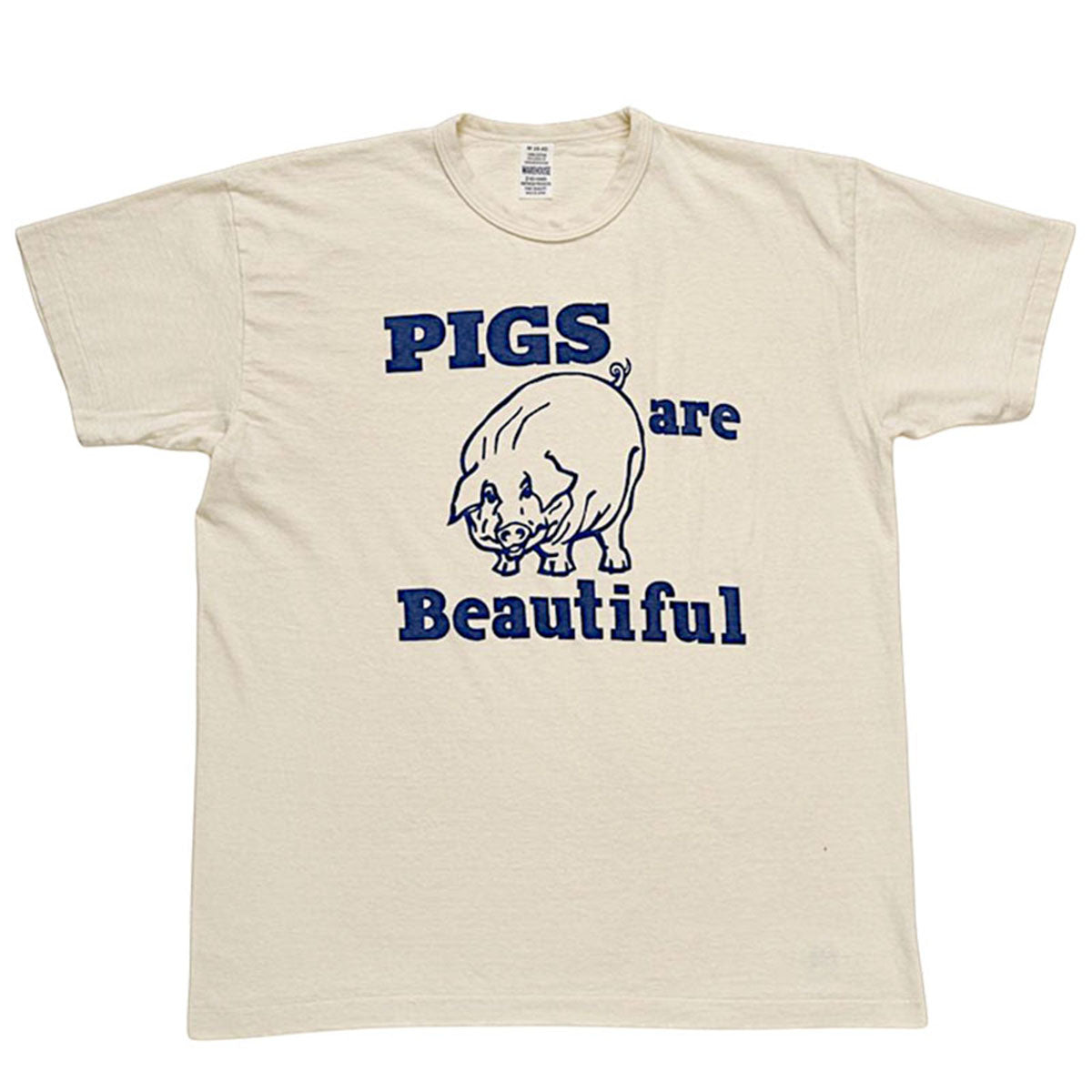 未使用 XL 【WAREHOUSE】ウエアハウスsc rogo t-shirt WAREHOUSE ウエアハウス 2ND HAND Lot 4064 PIGS ARE BEAUTIFUL 半袖 T