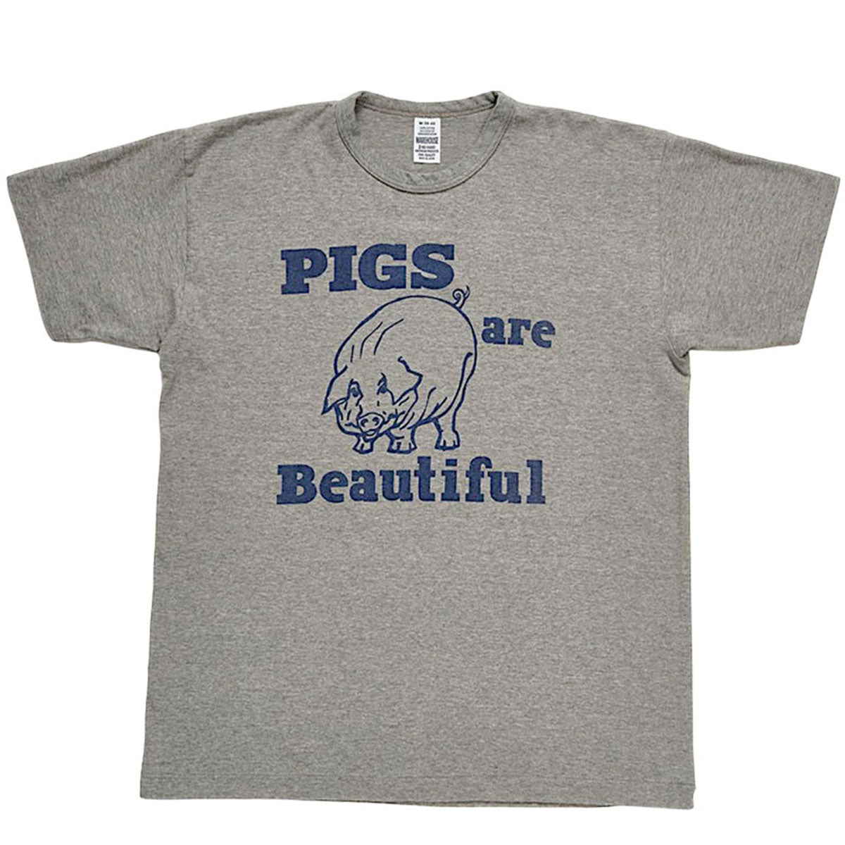 WAREHOUSE ウエアハウス 2ND HAND Lot 4064 PIGS ARE BEAUTIFUL 半袖 Tシャツ