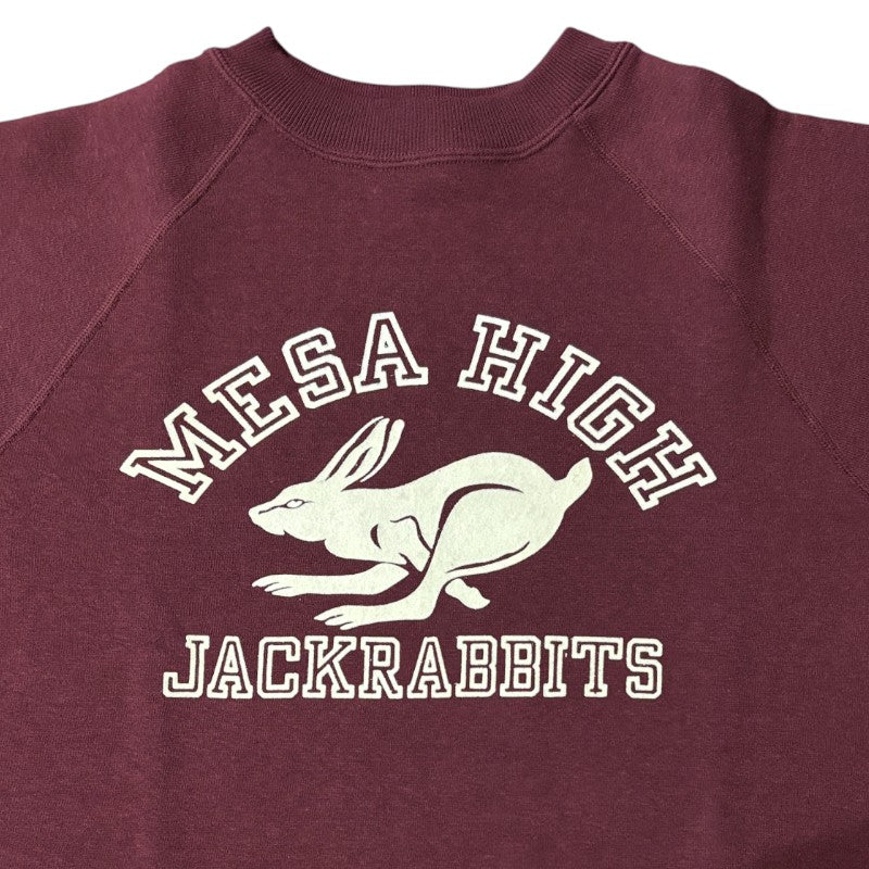 ウエアハウス Lot 409 MESA HIGH ラグランクルー スウェット フロッキープリント