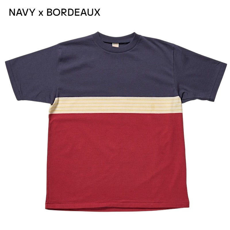 WAREHOUSE ウエアハウス Lot 4112 パネルボーダーTシャツ A柄 半袖 Tシャツ