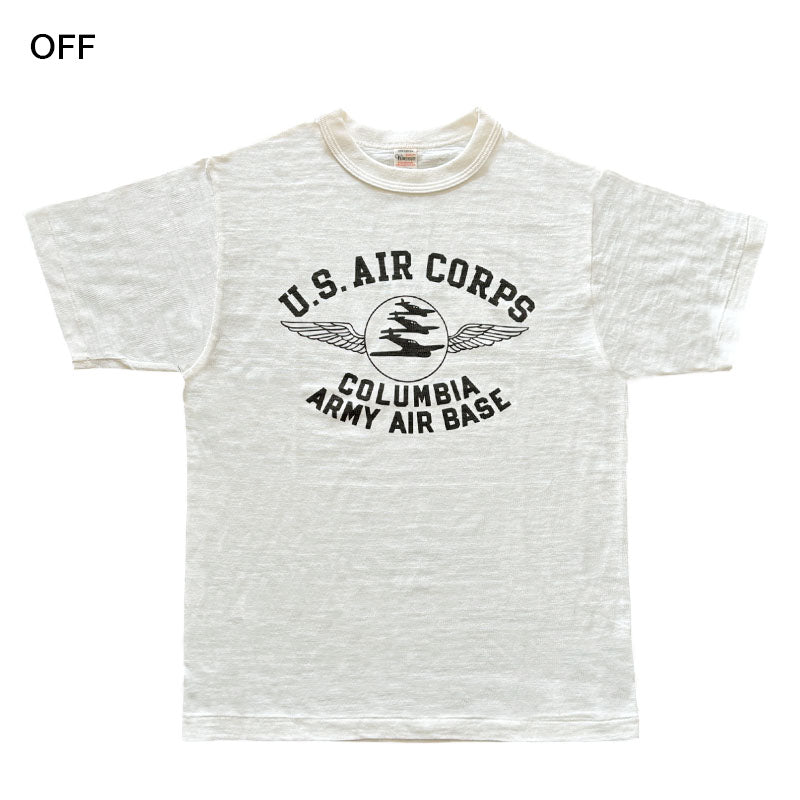 ウエアハウス Lot 4601 COLUMBIA ARMY AIR BASE 半袖 プリント Tシャツ