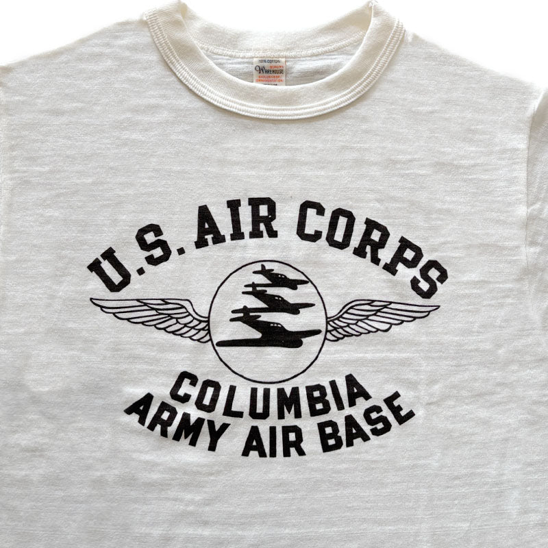 ウエアハウス Lot 4601 COLUMBIA ARMY AIR BASE 半袖 プリント Tシャツ