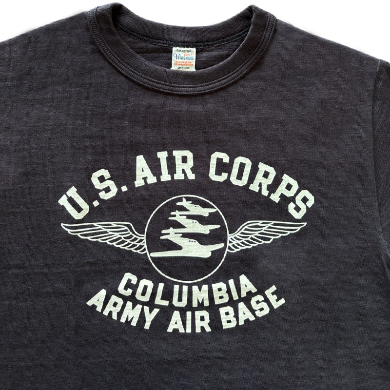 ウエアハウス Lot 4601 COLUMBIA ARMY AIR BASE 半袖 プリント Tシャツ